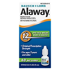 Bausch + Lomb Alaway Antihistamine Eye Drops, 0.34 fl oz, 0.34 Fluid ounce