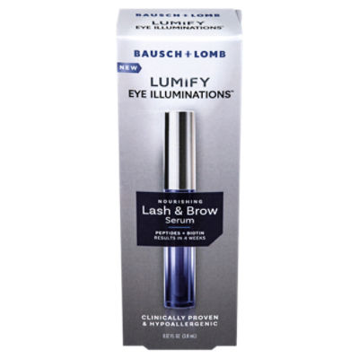 Bausch + Lomb Lumify Eye Illuminations Nourishing Lash & Brow Serum, 0.12 fl oz