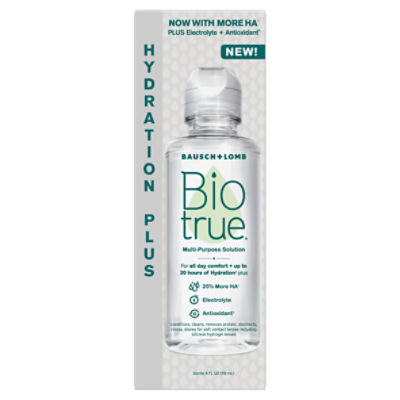 Bausch + Lomb Biotrue Hydration Plus Multi-Purpose Solution, 4 fl oz