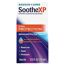 Bausch + Lomb Soothe XP Xtra Protection Emollient (Lubricant) Eye Drops, 0.5 fl oz