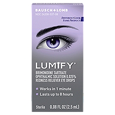 BAUSCH + LOMB LUMIFIY Redness Reliever Eye Drops, 0.08 fl oz