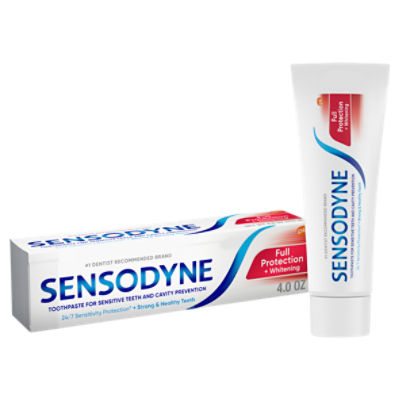 Sensodyne Full Protection + Whitening Toothpaste, 4.0 oz, 4 Ounce