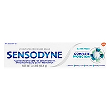 Sensodyne Complete Protection Extra Fresh Toothpaste, 3.4 oz, 3.4 Ounce