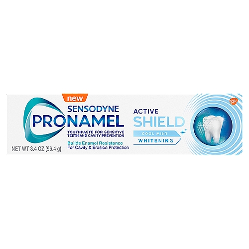 Sensodyne Pronamel Active Shield Cool Mint Whitening Toothpaste, 3.4 oz