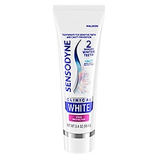 Sensodyne Clinical White Toothpaste for Sensitive Teeth, Stain Protector, 3.4 oz