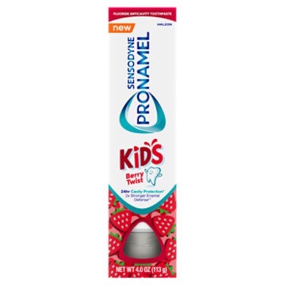 Haleon Sensodyne Pronamel Kid's Berry Twist Fluoride Anticavity Toothpaste, 4.0 oz