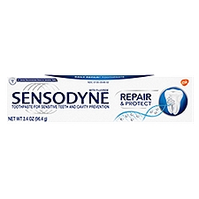 Sensodyne Repair & Protect Sensitive Toothpaste, Cavity Prevention and Sensitive Teeth Treatment - 3.4 Ounces, 3.4 Ounce