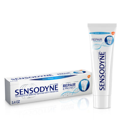 Sensodyne Repair & Protect Sensitive Toothpaste, Cavity Prevention and Sensitive Teeth Treatment - 3.4 Ounces, 3.4 Ounce