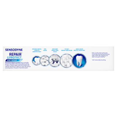 Sensodyne Repair & Protect Whitening Fluoride Toothpaste, 3.4 oz