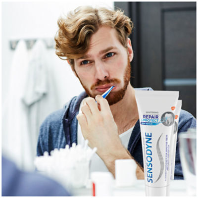 Sensodyne Repair & Protect Whitening Fluoride Toothpaste, 3.4 oz