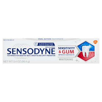 Sensodyne Sensitivity & Gum Whitening Toothpaste, 3.4 oz