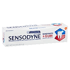 Sensodyne Toothpaste Sensitivity & Gum, Whitening, 3.4 Ounce