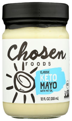 Chosen Foods Classic, Keto Mayo, 12 Fluid ounce
