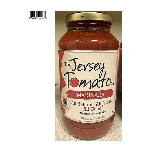 The Jersey Tomato Co. Marinara Sauce, 25 oz