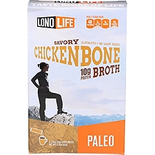 LonoLife Savory Chicken Bone Broth, .56 oz, 4 count