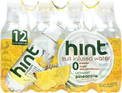 Hint Water Pineapple, 12 each
