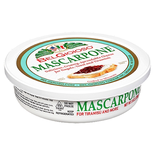 BelGioioso Mascarpone Spreadable Cheese 8 oz