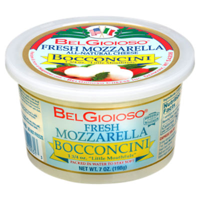 BelGioioso Fresh Cheese, Bocconcini 7 oz All-Natural Mozzarella