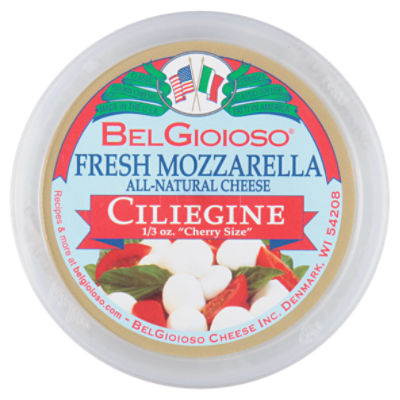 Cheese, Mozzarella All-Natural Ciliegine oz 8 Fresh BelGioioso