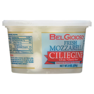 BelGioioso Fresh Mozzarella All-Natural 8 Cheese, oz Ciliegine