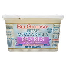 BelGioioso Fresh Mozzarella All-Natural Pearls Cheese, 8 oz, 8 Ounce