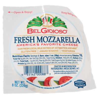 BelGioioso Fresh Mozzarella Cheese, 8 oz