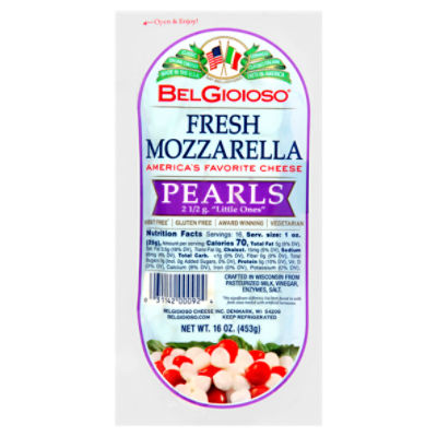 BelGioioso Fresh Mozzarella Pearls Cheese, 16 oz