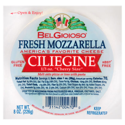 BelGioioso Fresh Mozzarella Ciliegine 8 Cheese, oz