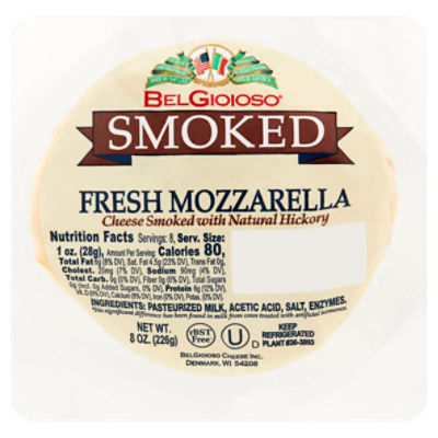 BelGioioso Smoked Fresh Mozzarella Cheese, 8 oz