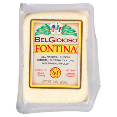 BelGioioso Fontina All Natural Cheese, 8 oz, 8 Ounce