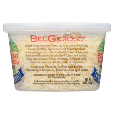 Shredded Four Cheeses (4 oz.) - BelGioioso