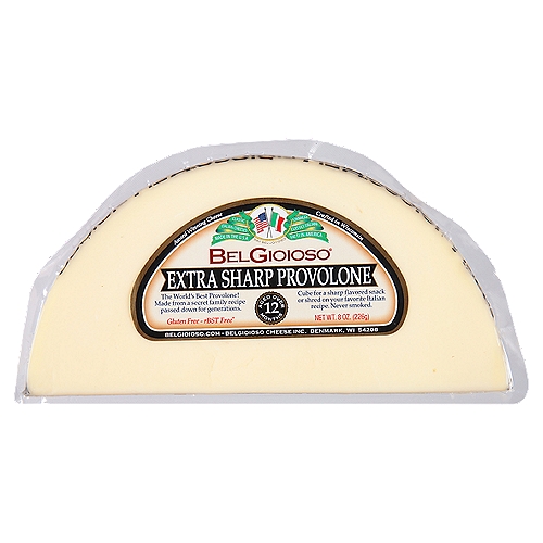 BelGioioso Extra Sharp Provolone Cheese, 8 oz