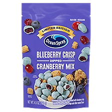 Ocean Spray Blueberry Crisp Flavored Dipped Cranberry Mix Limited Edition, 4.5 oz, 4.5 Ounce