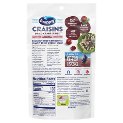 Ocean Spray, Craisins Whole Dried Cranberries, 64 Oz Costco