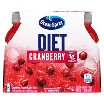 Ocean Spray Diet Cranberry Juice Drink, 10 fl oz, 6 count