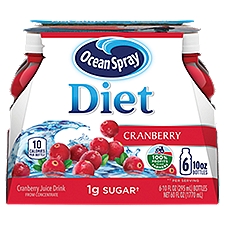Ocean Spray Diet Cranberry Juice Drink - 6 Pack Bottles, 60 Fluid ounce