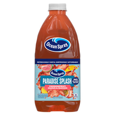Ocean Spray Paradise Splash Passionfruit, Guava & Mango Flavored Juice Drink, 50.7 fl oz, 50.7 Fluid ounce