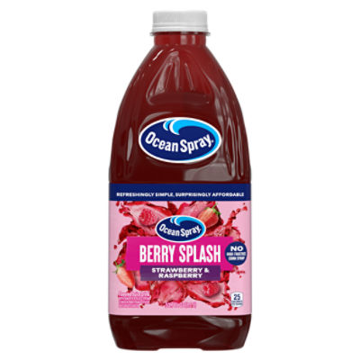 Ocean Spray Berry Splash Strawberry & Raspberry Flavored Juice Drink, 50.7 fl oz