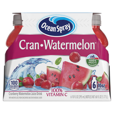 Ocean Spray Cran-Watermelon Juice Drink, 10 fl oz, 6 count