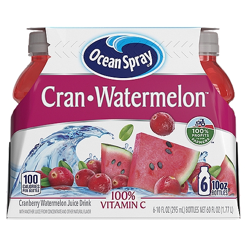 Ocean Spray Cran-Watermelon Juice Drink, 10 fl oz, 6 count