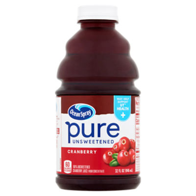 Ocean Spray Pure Unsweetened Cranberry Juice Drink, 32 fl oz