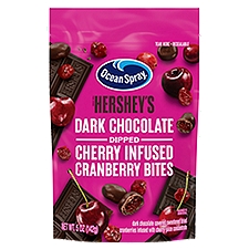 Hershey's Ocean Spray Dark Chocolate Dipped Cherry Infused Cranberry Bites, 5 oz, 5 Ounce