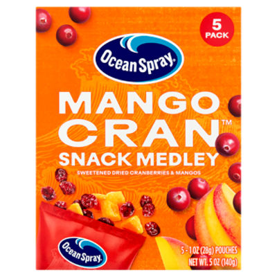 Ocean Spray Mango Cran Snack Medley, 1 oz, 5 count