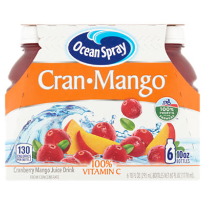 Ocean Spray Cran-Mango Juice Drink, 10 fl oz, 6 count
