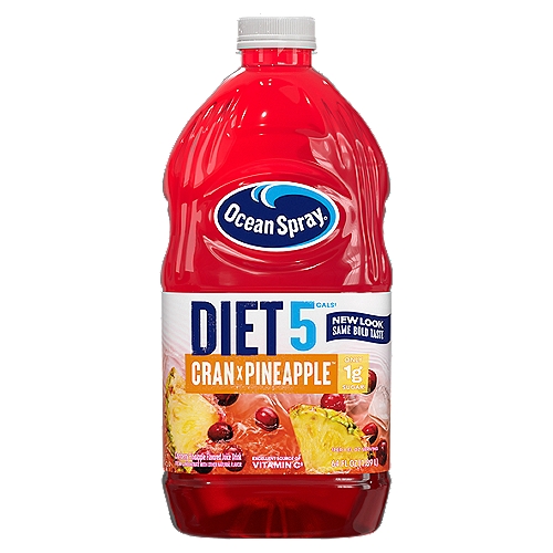 Cranberry Pineapple Juice Drink from Concentratenn5 Calories*n1g Sugar†n*† per ServingnnBig on flavor. Not sugar.