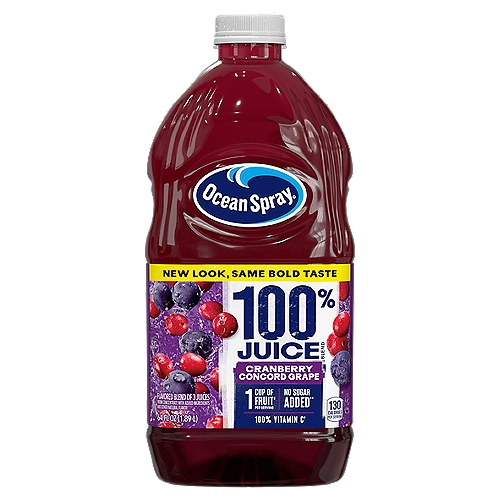 64oz 100% Cranberry Concord Grape