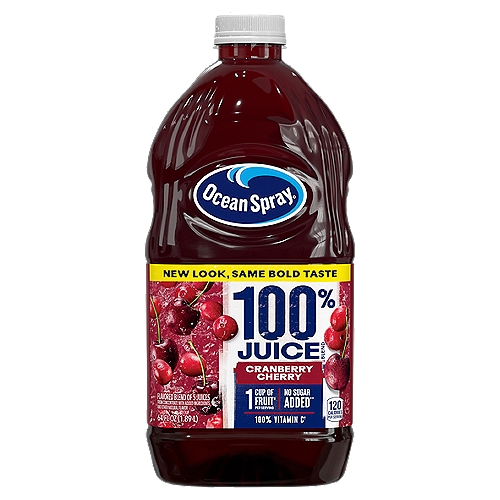 Ocean Spray Cranberry Cherry 100% Juice Blend, 64 fl oz