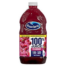 Ocean Spray 100% Juice, Cranberry Raspberry Flavor, 64 Fluid ounce