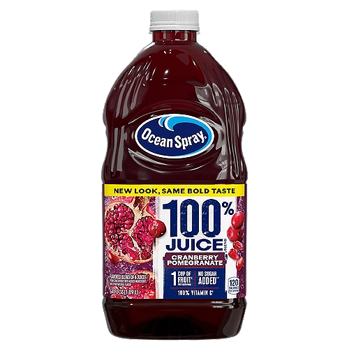 Ocean Spray No Sugar Added Cranberry Pomegranate Flavor 100% Juice, 64 fl oz