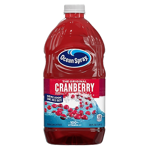 Ocean Spray Original Cranberry Juice Cocktail, 64 fl oz
Cleanses & Purifies*
*Each 8oz serving contains cranberry components which provide cranberry health benefits.
